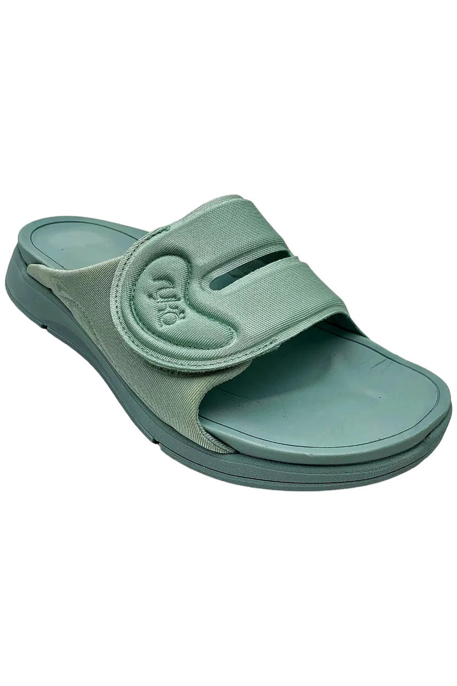 Ryka Womens Adjustable Recovery Slide Sandals Tao Sea Foam Green - Wide